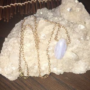 Blue Lace Agate Necklace